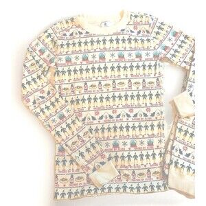 Hanna Andersson Kid Sz 14 160 Buddy Elf Fair Isle Christmas Holiday Pajama Top